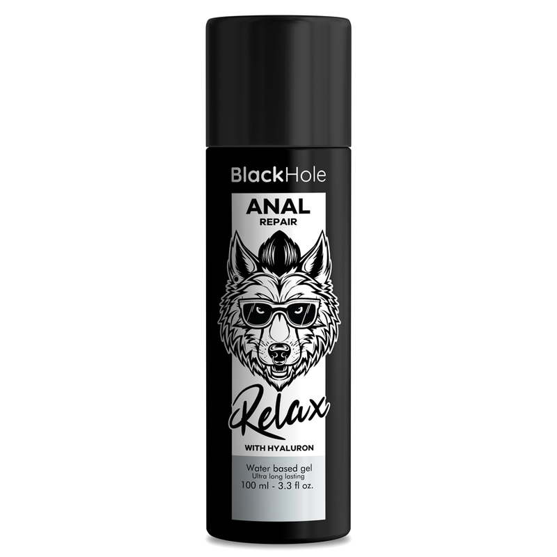 BLACK HOLE - REPARO ANAL RELAXANTE À BASE DE ÁGUA COM HIALURON 100 ML