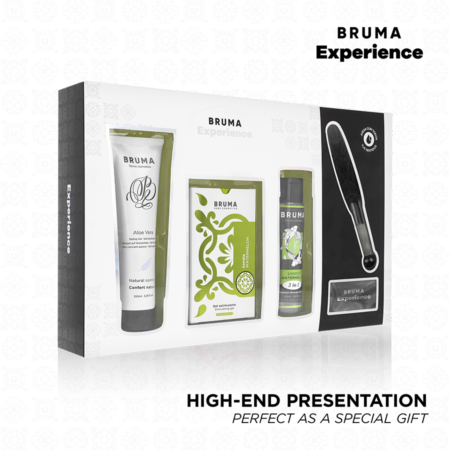 BRUMA XPERIENCE - KIT TENTAÇÃO DE MELANCIA DOCE COM POTENCIALIZADOR DE ORGASMO