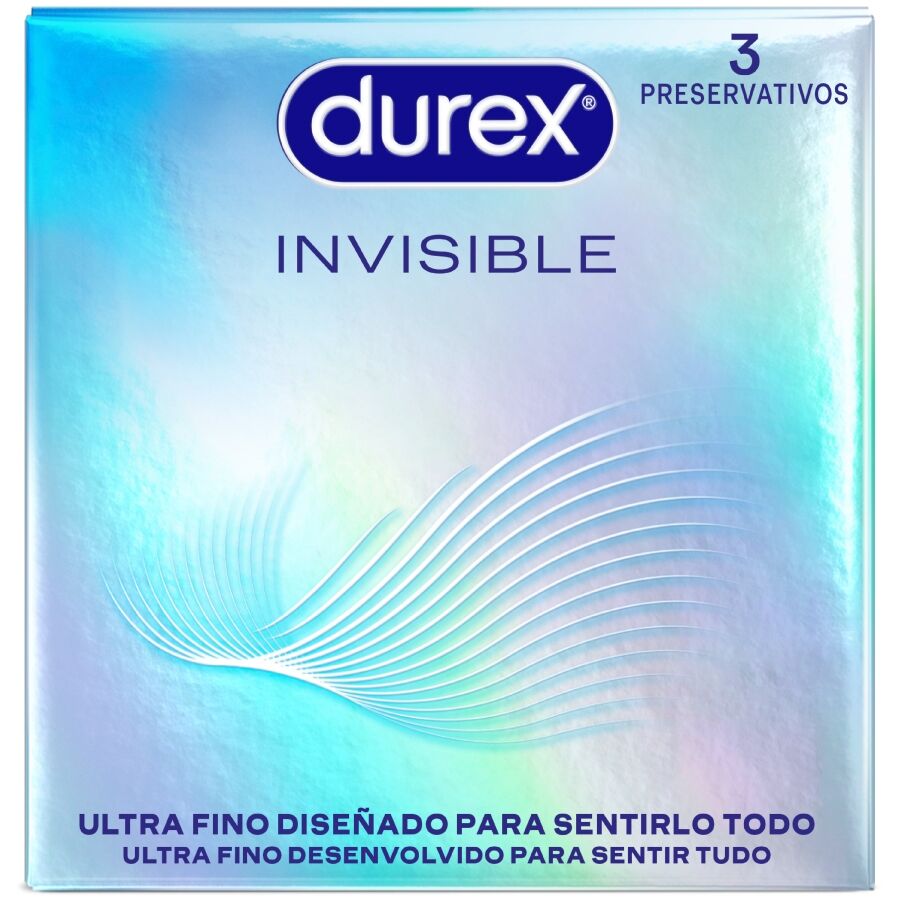 DUREX - PRESERVATIVOS ULTRA FINOS INVISÍVEIS 3 UNIDADES