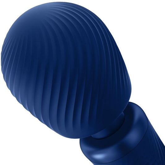 FUN FACTORY - VIM SILICONE RECARREGAVEL VIBRANTE PESO RUMBLE WAND MIDNIGHT BLUE
