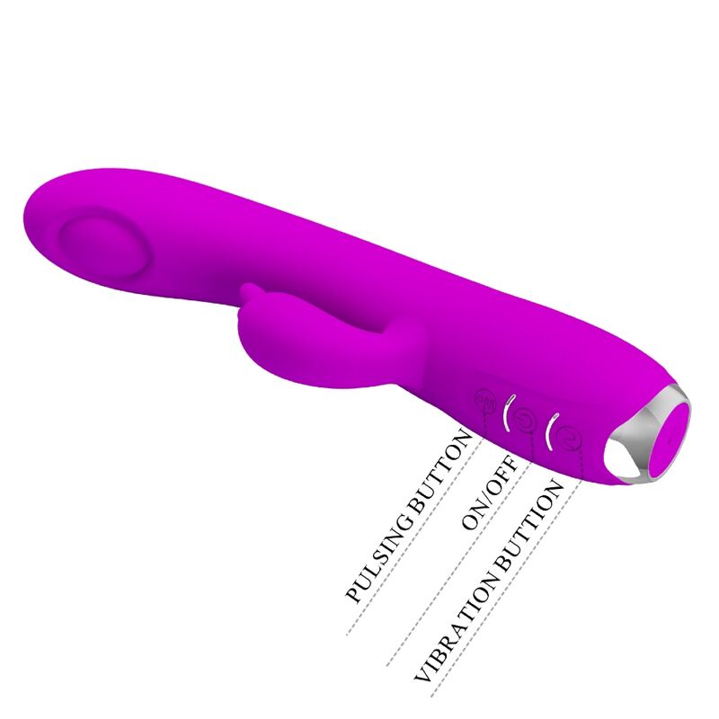 PRETTY LOVE - REGINA VIBRADOR RECARREGÁVEL - GEL DE SUCÇÃO ROXO