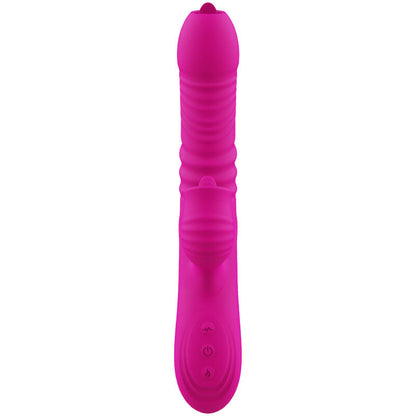 ARMONY - FANNY MULTIFUNÇÃO VIBRADOR DE LÍNGUA DUPLA FÚCSIA EFEITO CALOR