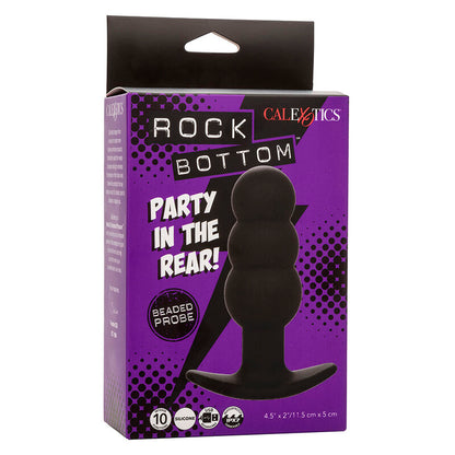 CALEXOTICS - ROCK BOTTOM PLUG ANAL COM ESFERAS 10 VIBRAÇÕES SILICONE PRETO