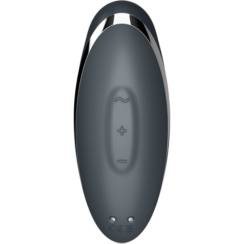 SATISFYER - TAP & CLIMAX 2 VIBRADOR E ESTIMULADOR CINZA