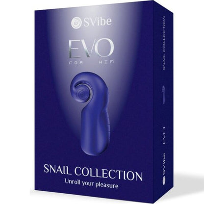 SNAIL VIBE - EVO PARA ELE MASTURBADOR MASCULINO SLIDE NROLL AZUL ESCURO