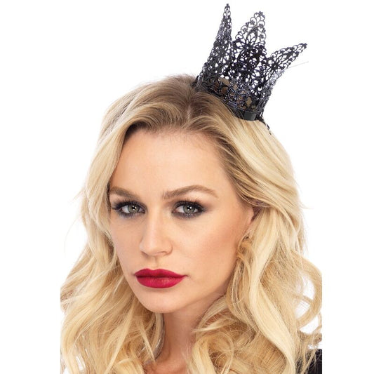 LEG AVENUE - MINI COROA DE FILIGRANA DE METAL PRETA