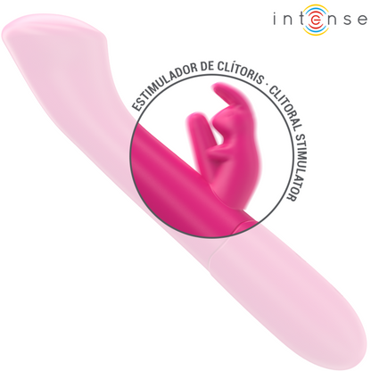 INTENSE - JULIETA RABBIT VIBRADOR 18,6 CM 10 VIBRAÇÕES ROSA