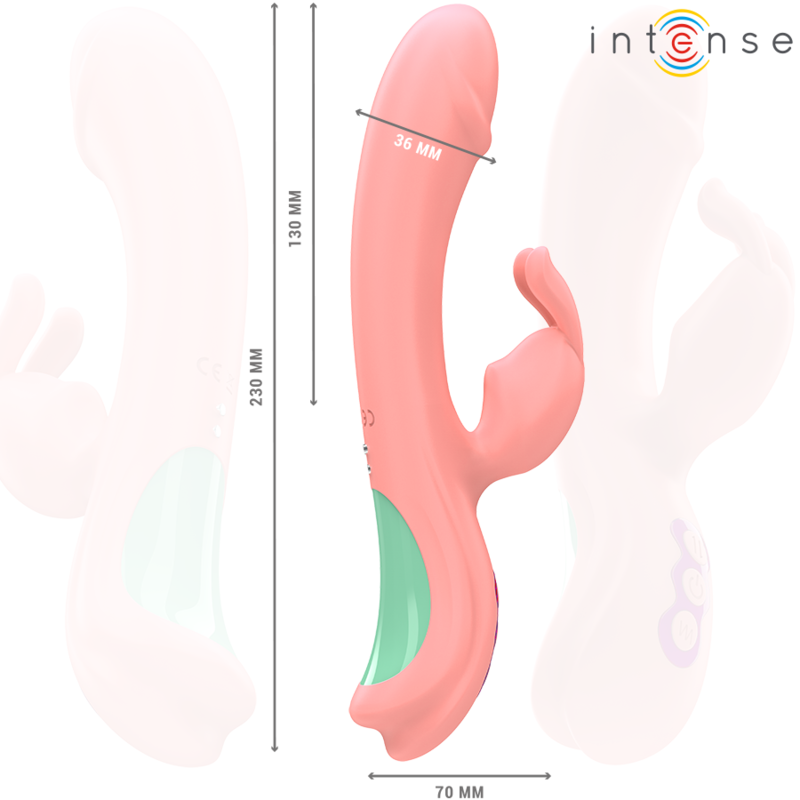 INTENSE - VIBRADOR RACHEL RABBIT 5 VIBRAÇÕES ROSA