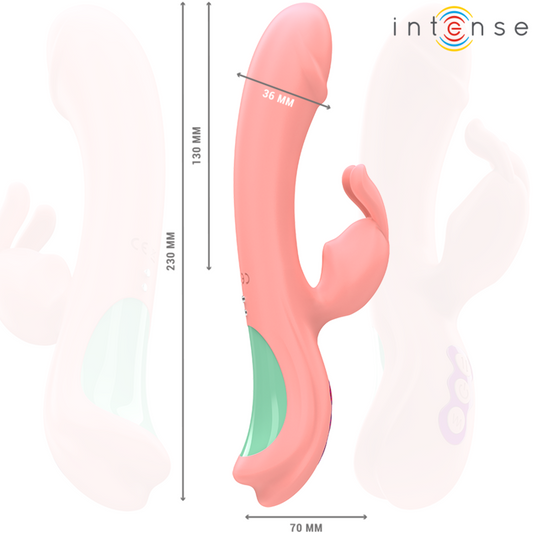 INTENSE - VIBRADOR RACHEL RABBIT 5 VIBRAÇÕES ROSA