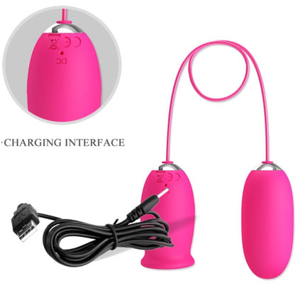 PRETTY LOVE - OVO VIBRADOR DAISY + LÍNGUA ESTIMULANTE DE CLITÓRIS ROSA