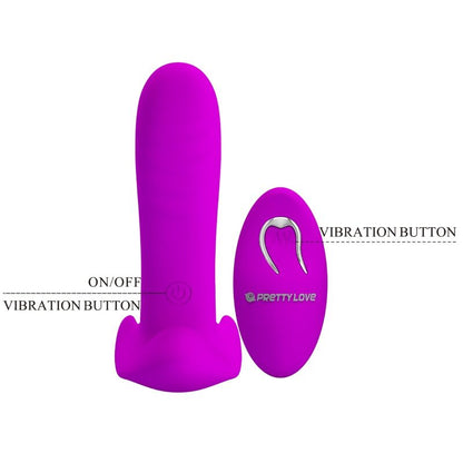 PRETTY LOVE - MASSAGEADOR E VIBRADOR 12 VIBRAÇÕES CONTROLE REMOTO ROXO