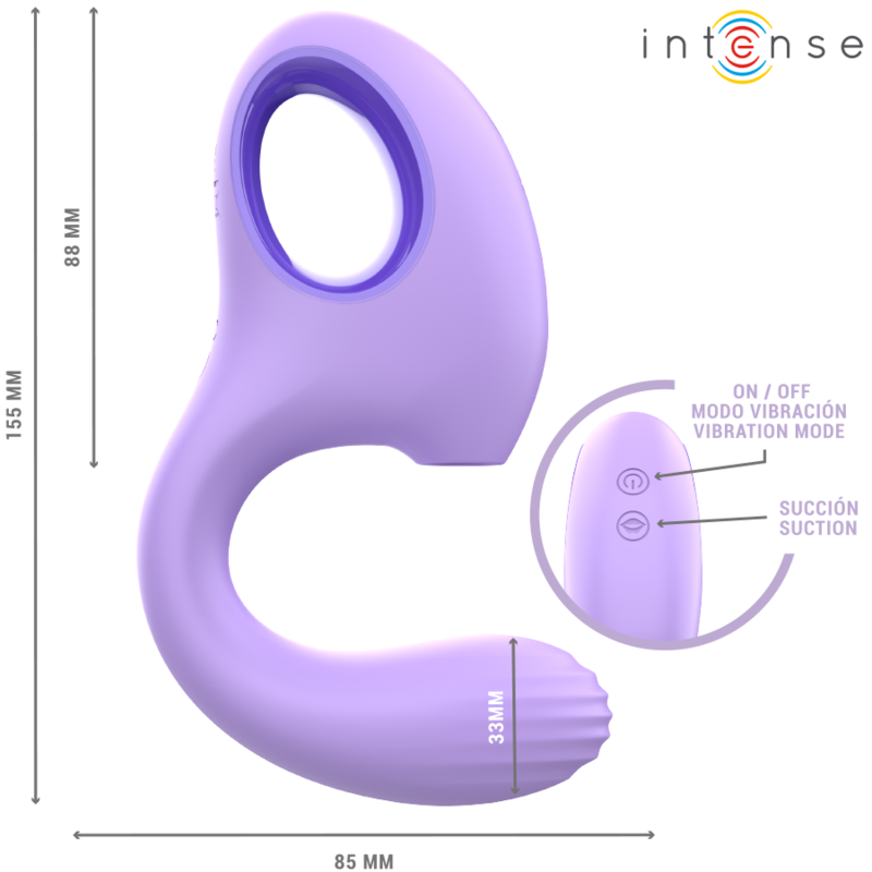 INTENSE - VIBRADOR E ESTIMULADOR BAXTER VIOLET