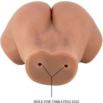 CRAZY BULL - VIBRADOR HAILEY BUTT COM CONTROLE REMOTO REALISTA DE VAGINA E ÂNUS