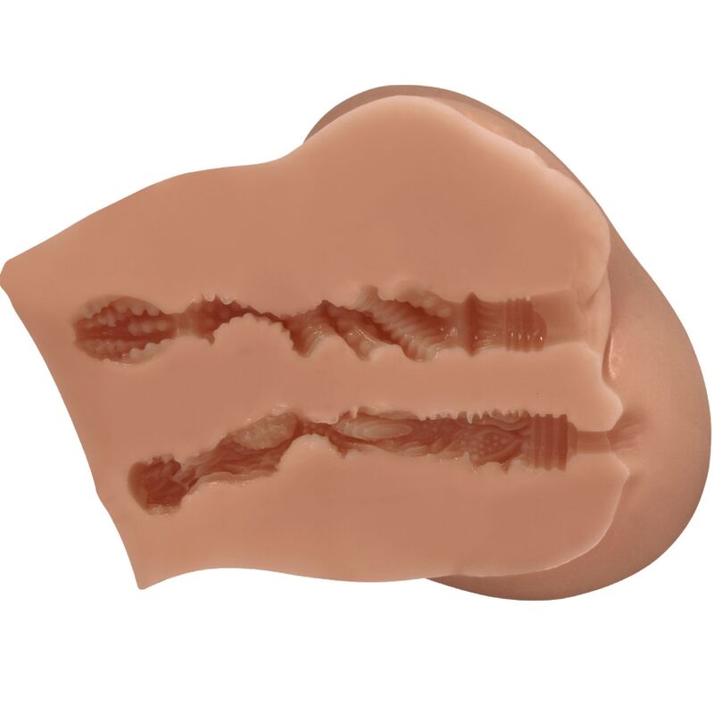 CRAZY BULL - VIBRADOR LUNA COM CONTROLE REMOTO REALISTA DE VAGINA E ÂNUS