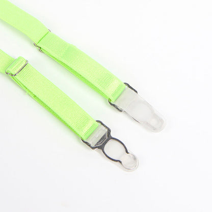 SUBBLIME - 955311 CONJUNTO DE SUTIÃ COM RENDA E LIGAS VERDE E AZUL S/M