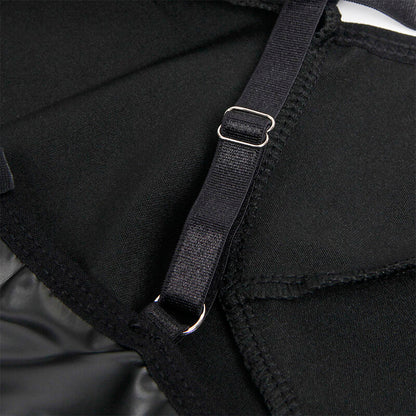 SUBBLIME - 955373 VESTIDO COM ALÇAS DE COURO PRETO S/M