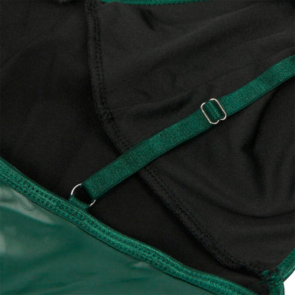 SUBBLIME - 955434 VESTIDO COM ALÇAS DE COURO VERDE S/M