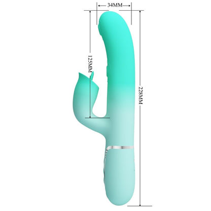 PRETTY LOVE - GIGI MULTIFUNCIONAL COELHO VIBRADOR AQUA VERDE