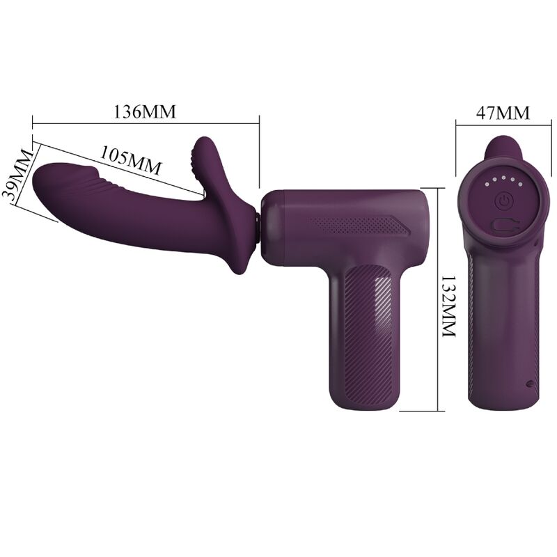 PRETTY LOVE - DJ SCHOLAR MASSAGER 5 CONFIGURAÇÕES ROXO