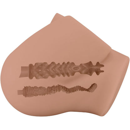 CRAZY BULL - BERNACE ASS VIBRADOR COM VAGINA REALISTA E ÂNUS CARNE CONTROLE REMOTO