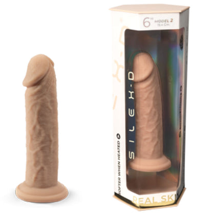 SILEXD - MODELO DE PÊNIS REALÍSTICO 2 SILICONE TERMORATIVO PREMIUM 15,4 CM