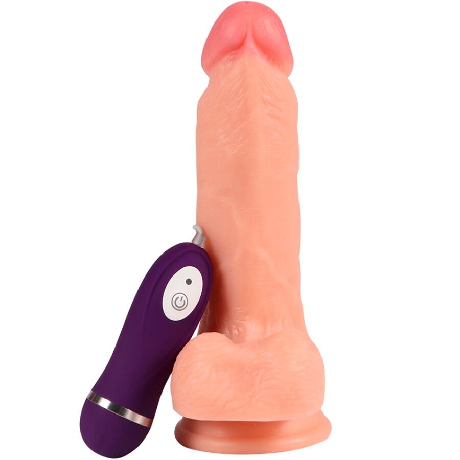 SHEQU - DILDO VIBRADOR IRON DRAGON COM CONTROLE REMOTO 17,5 CM