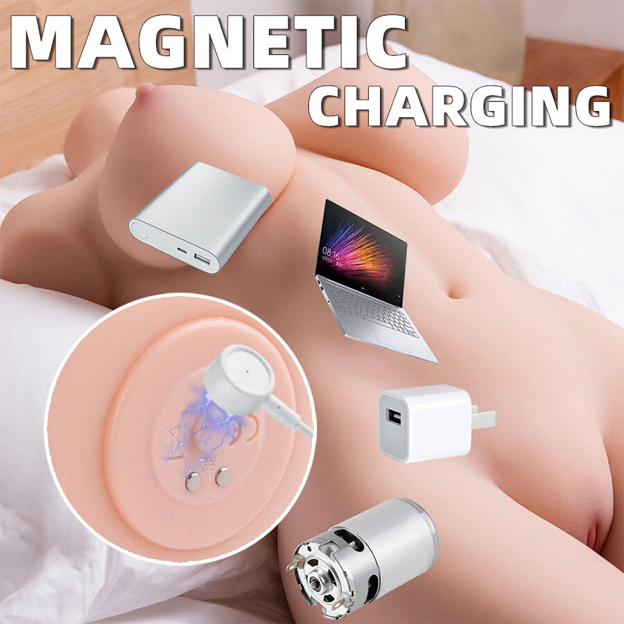 XISE - TORSO REALISTA FEMININO LIMPO COM IMPULSO DE 71 CM