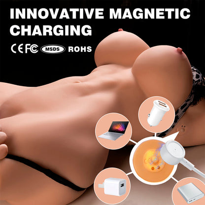 XISE - MURIEL TORSO FEMININO REALISTA COM IMPULSO 55 CM