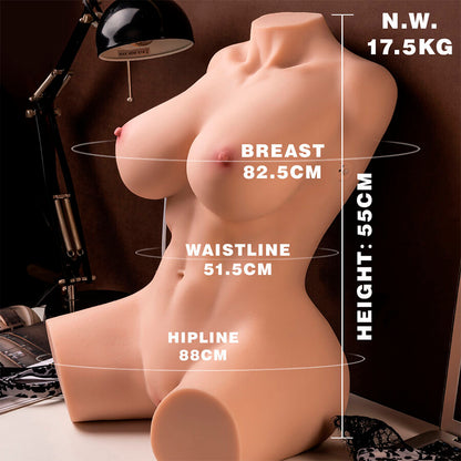 XISE - MURIEL TORSO FEMININO REALISTA COM IMPULSO 55 CM