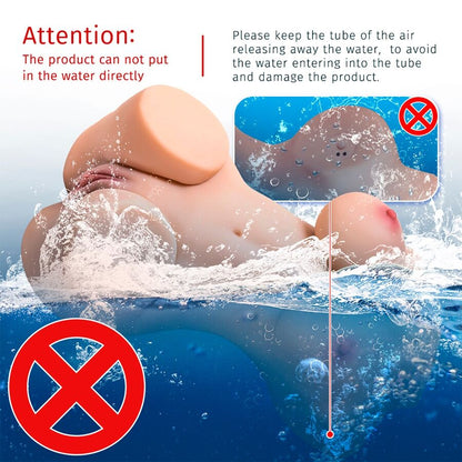 XISE - WENDY SUCKING TORSO FEMININO COM VIBRAÇÃO E CONTROLE REMOTO 6 KG