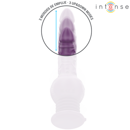 INTENSE - VIBRADOR MULTIFUNCIONAL TATUM COM VIBRAÇÃO PARA CIMA E PARA BAIXO 24 CM ROXO