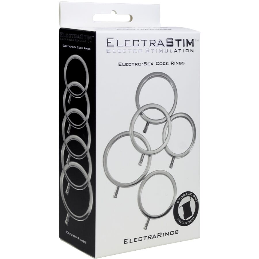 ELECTRASTIM - ANÉIS DE METAL ELECTRARINGS PACOTE COM 5
