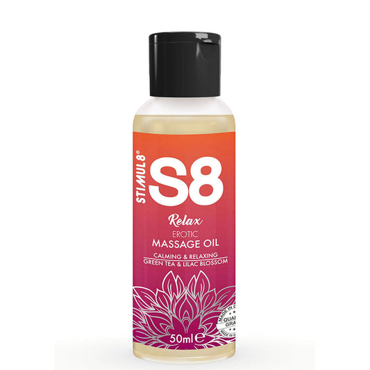STIMUL8 - S8 RELAX ÓLEO DE MASSAGEM ERÓTICA CHÁ VERDE 50 ML