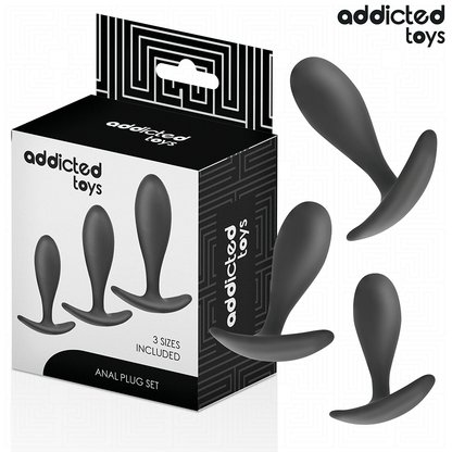 ADDICTED TOYS - CONJUNTO DE 3 PLUG ANAL MODELO 2