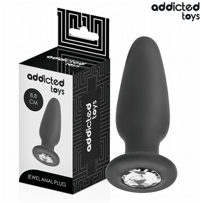 ADDICTED TOYS - PLUG ANAL COM JOIA TAMANHO S 8,8 CM