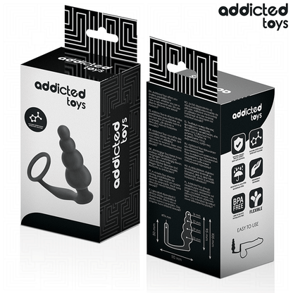 ADDICTED TOYS - PLUG ANAL COM ANEL MODELO 5