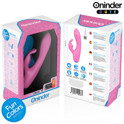 ONINDER CUTE - VIBRADOR LOVE BUNNY PARA PONTO G E CLITÓRIS - APLICATIVO MUNDIAL GRATUITO