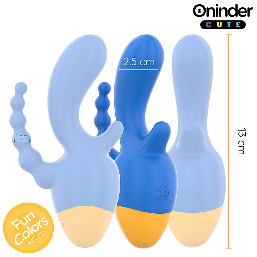 ONINDER CUTE - LOVE 3 SOME VIBRADOR TRIPLO - APLICATIVO MUNDIAL GRATUITO