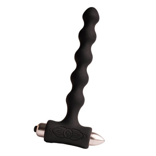 ROCKS-OFF - PETITE SENSATIONS PEARLS PLUG ANAL VIBRADOR PRETO