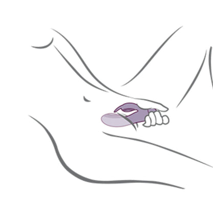 ROCKS-OFF - VIBRADOR GLO-GIRL PURPLE RABBIT