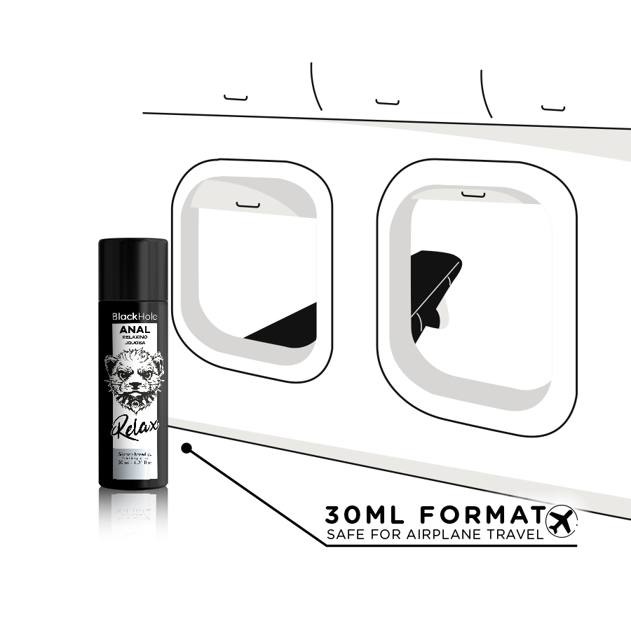 BLACK HOLE - RELAXANTE ANAL JOJOBA RELAX BASE DE SILICONE 30 ML