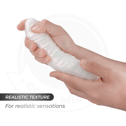 COCK MILLER - DILDO COM VENTOSA, LUZES E VIBRAÇÃO COM CONTROLE REMOTO BRANCO 21,5 CM