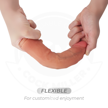 COCK MILLER - DILDO REALISTA COM VENTOSA E CONTROLE REMOTO VIBRAÇÃO 19,5 CM