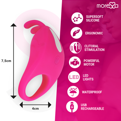 MORESSA - BRAD PREMIUM SILICONE RECARREGVEL ROSA