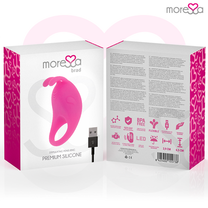 MORESSA - BRAD PREMIUM SILICONE RECARREGVEL ROSA