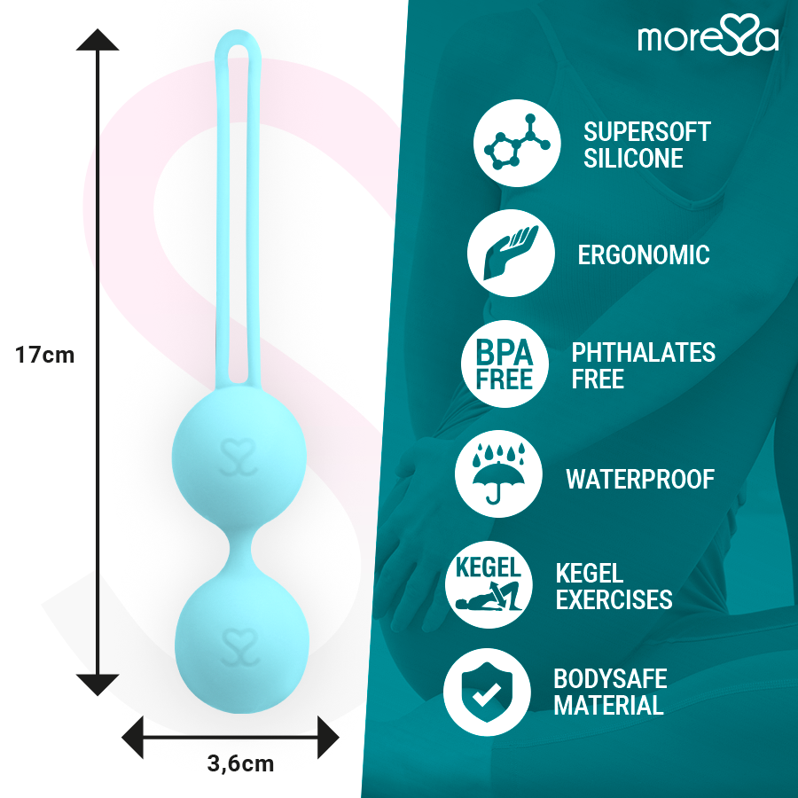 MORESSA - OSIAN TRÊS SILICONE TURQUESA PREMIUM
