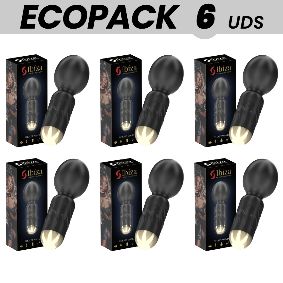 ECOPACKS 6 UNIDADES - VIBRADOR DE VARINHA DE BOLSO IBIZA