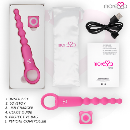MORESSA - RONIE CONTROLE REMOTO PRAZER ANAL ROSA