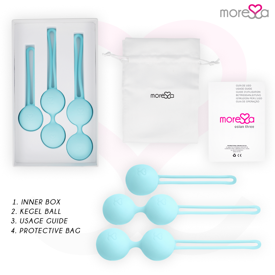 MORESSA - CONJUNTO OSIAN SILICONE PREMIUM TURQUESA