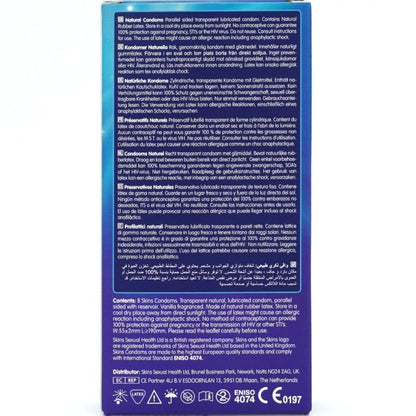 SKINS - PRESERVATIVOS NATURAIS PREMIUM PACOTE 8